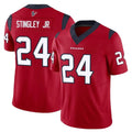 H.Texans #24 Derek Stingley Jr. Player Red Limited Vapor F.U.S.E. Home Game STECN Stitched Jerseys
