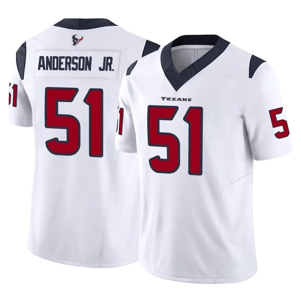 H.Texans #51 Will Anderson Jr. Player White Limited Vapor F.U.S.E. Home Game STECN Stitched Jerseys