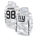 NY.Giants #98 DJ Reader Player Arctic Camo Salute to Service Pullover Hoodies Limited Game STECN Stitched Jerseys
