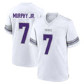 M.Vikings #7 Byron Murphy Jr. Player White Alternate Home Game STECN Stitched Jerseys