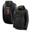 NY.Giants #9 Lsaiah Likely Player Black Salute to Service Hoodies Limited Game STECN Stitched Jerseys