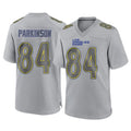 LA.Rams #84 Colby Parkinson Player Gray Atmosphere Fashion Home Game STECN Stitched Jerseys