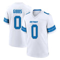 D.Lions #0 Jahmyr Gibbs Player White Alternate Home Game STECN Stitched Jerseys