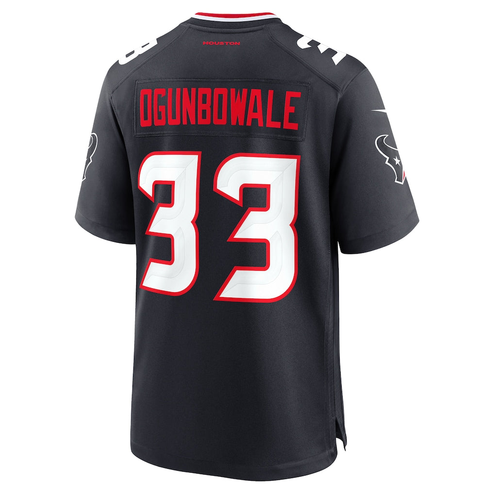 STECN H.Texans #33 Dare Ogunbowale Navy Team Game Jersey