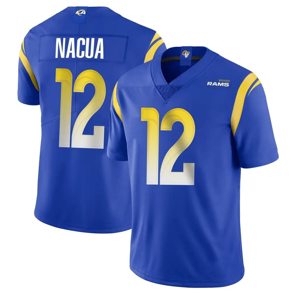 LA.Rams #12 Puka Nacua Player Royal Limited Vapor Untouchable Home Game STECN Stitched Jerseys