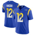 LA.Rams #12 Puka Nacua Player Royal Limited Vapor Untouchable Home Game STECN Stitched Jerseys