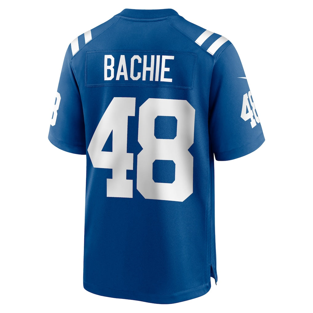 STECN IN.Colts #48 Joe Bachie Royal Team Game Jersey