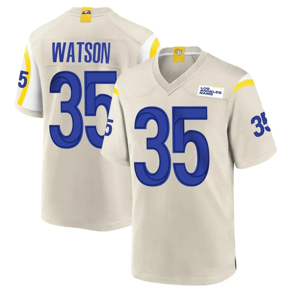 LA.Rams #35 Jaylen Watson Player Bone Home Game STECN Stitched Jerseys