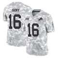 D.Lions #16 Jared Goff Player Arctic Camo Salute To Service Limited STECN Stitched Jerseys