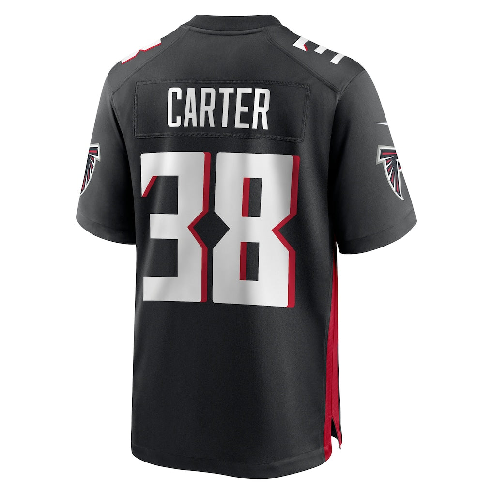 STECN A.Falcons #38 Nathan Carter Black Team Game Jersey