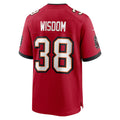 STECN TB.Buccaneers #38 Rashad Wisdom Red Team Game Jersey