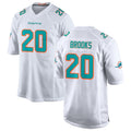 M.Dolphins #20 Jordyn Brooks Player White Limited Home Game STECN Stitched Jerseys