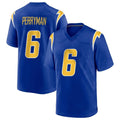 LA.Chargers #6 Denzel Perryman Player Royal Home Game STECN Stitched Jerseys