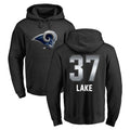 LA.Rams #37 Quentin Lake Player Black Pullover Hoodie Limited Game STECN Stitched Jerseys