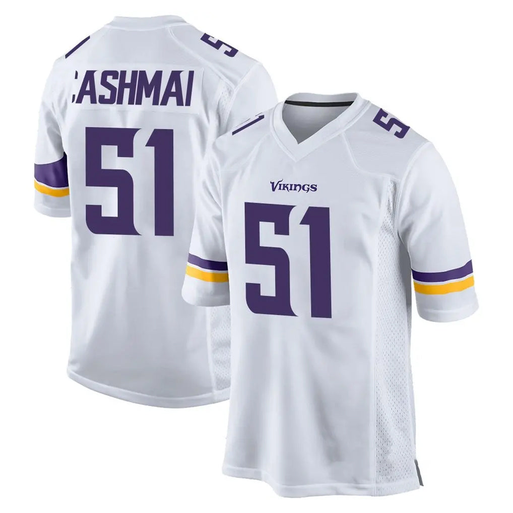 M.Vikings #51 Blake Cashman Player White Home Game STECN Stitched Jerseys