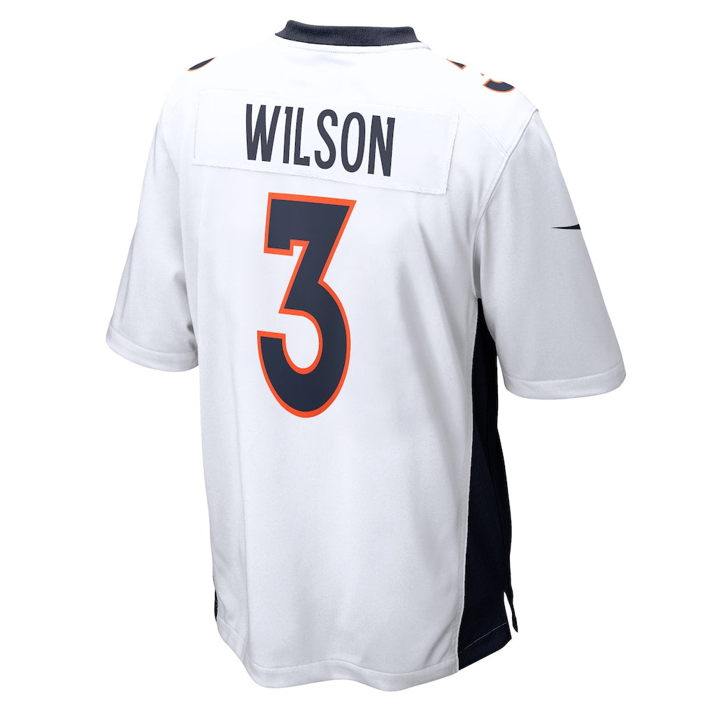 STECN D.Broncos #3 Russell Wilson White Game Jersey