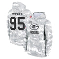 GB.Packers #95 Devonte Wyatt Player Arctic Camo Salute to Service Hoodies Limited Game STECN Stitched Jerseys