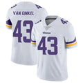 M.Vikings #43 Andrew Van Ginkel Player White Limited Vapor Untouchable Home Game STECN Stitched Jerseys