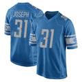 D.Lions #31 Kerby Joseph Player Blue Home Game STECN Stitched Jerseys