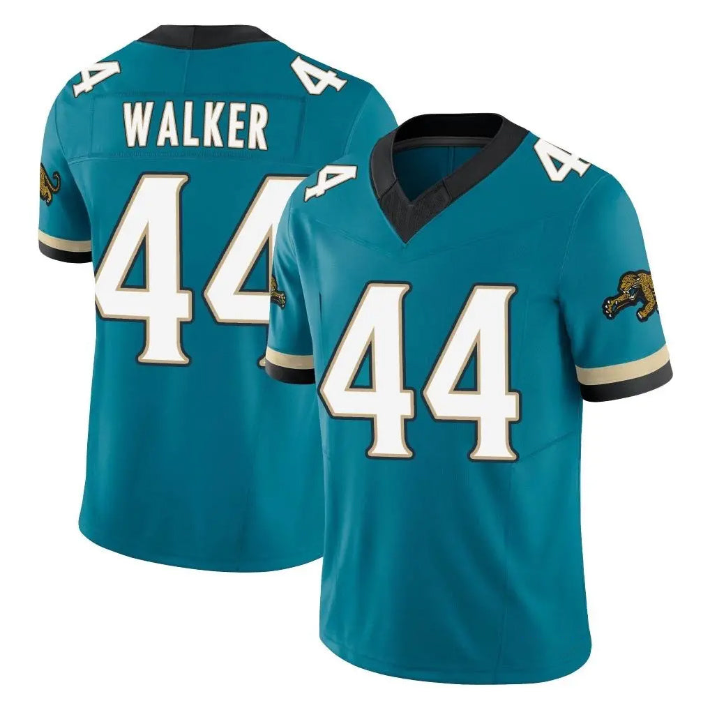 J.Jaguars #44 Travon Walker Player Teal Prowler Throwback Vapor F.U.S.E. Limited Home Game STECN Stitched Jerseys