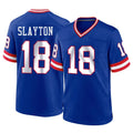 NY.Giants #18 Darius Slayton Player Royal Classic Home Game STECN Stitched Jerseys