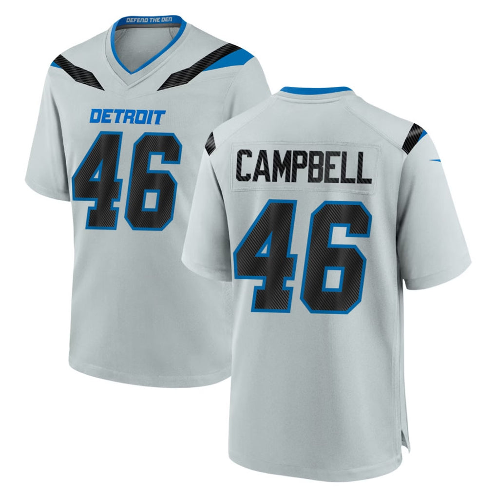 D.Lions #46 Jack Campbell Player Silver 2026 Rivalries Collection Home Game STECN Stitched Jerseys