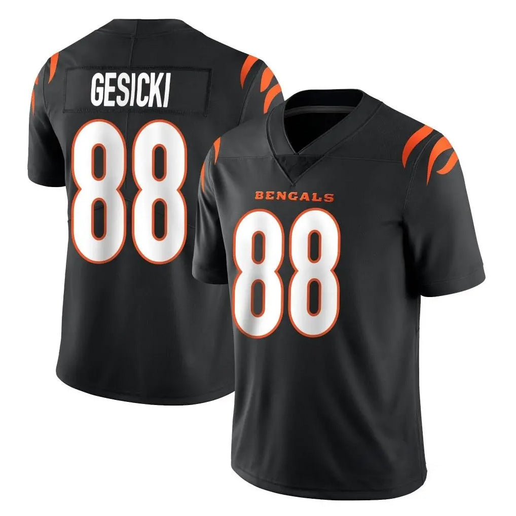 C.Bengals #88 Mike Gesicki Player Black Vapor Untouchable Limited Home Game STECN Stitched Jerseys