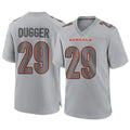 C.Bengals #29 Kyle Dugger Player Gray Atmosphere Fashion Game STECN Stitched Jerseys