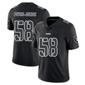 LV.Raiders #58 Jackson Powers-Johnson Player Black Limited Black Impact Home Game STECN Stitched Jerseys