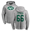 NY.Jets #66 Joe Tippmann Player Gray LOGO Pullover Hoodies Limited Game STECN Stitched Jerseys