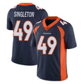 D.Broncos #49 Alex Singleton Player Navy Vapor Untouchable Limited Game STECN Stitched Jerseys
