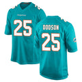 M.Dolphins #25 Tyrel Dodson Player Aqua Home Game STECN Stitched Jerseys