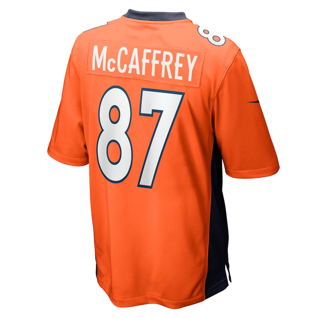 STECN D.Broncos #87 Ed McCaffrey Orange Game Retired Player Jersey