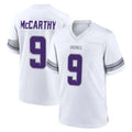 M.Vikings #9 J.J. McCarthy Player White Alternate Home Game STECN Stitched Jerseys