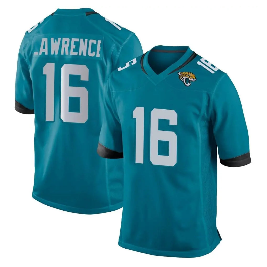 J.Jaguars #16 Trevor Lawrence Player Teal Home Game STECN Stitched Jerseys