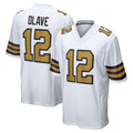 NO.Saints #12 Chris Olave Player White Alternate Home Game STECN Stitched Jerseys