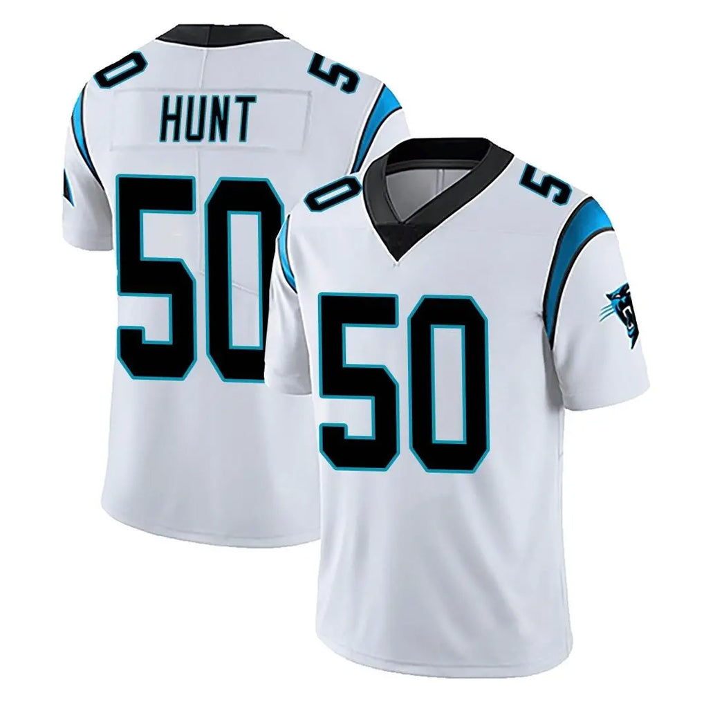 C.Panthers #50 Robert Hunt Player White Vapor Untouchable Limited Game STECN Stitched Jerseys