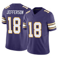 M.Vikings #18 Justin Jefferson Player Purple Limited Classic Vapor F.U.S.E. Home Game STECN Stitched Jerseys