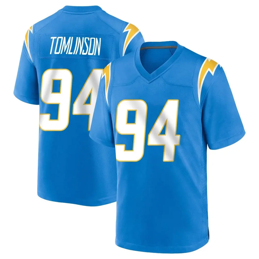 LA.Chargers #94 Dalvin Tomlinson Player Blue Home Game STECN Stitched Jerseys