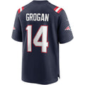 STECN NE.Patriots #14 Steve Grogan Navy Game Retired Player Jersey