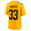 STECN P.Steelers #33 Jack Sawyer Gold Alternate Game Jersey