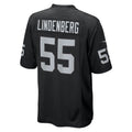 STECN LV.Raiders #55 Cody Lindenberg Black Team Game Jersey