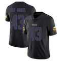 M.Vikings #43 Andrew Van Ginkel Player Black Impact LImited Home Game STECN Stitched Jerseys