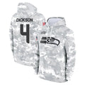 S.Seahawks #4 Michael Dickson Player Arctic Camo Limited Salute to Service Pullover Hoodies Game STECN Stitched Jerseys