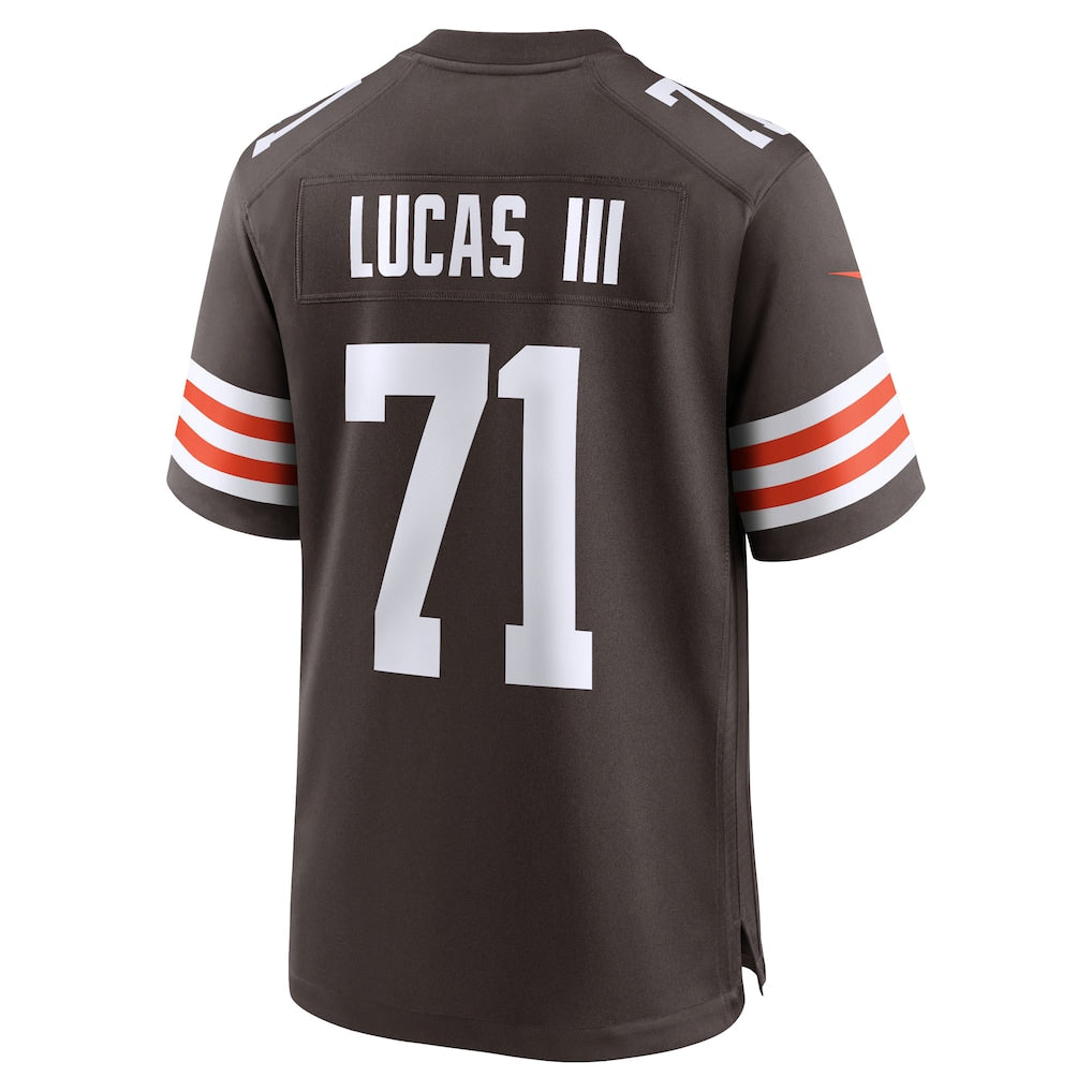 STECN C.Browns #71 Cornelius Lucas Brown Team Game Jersey
