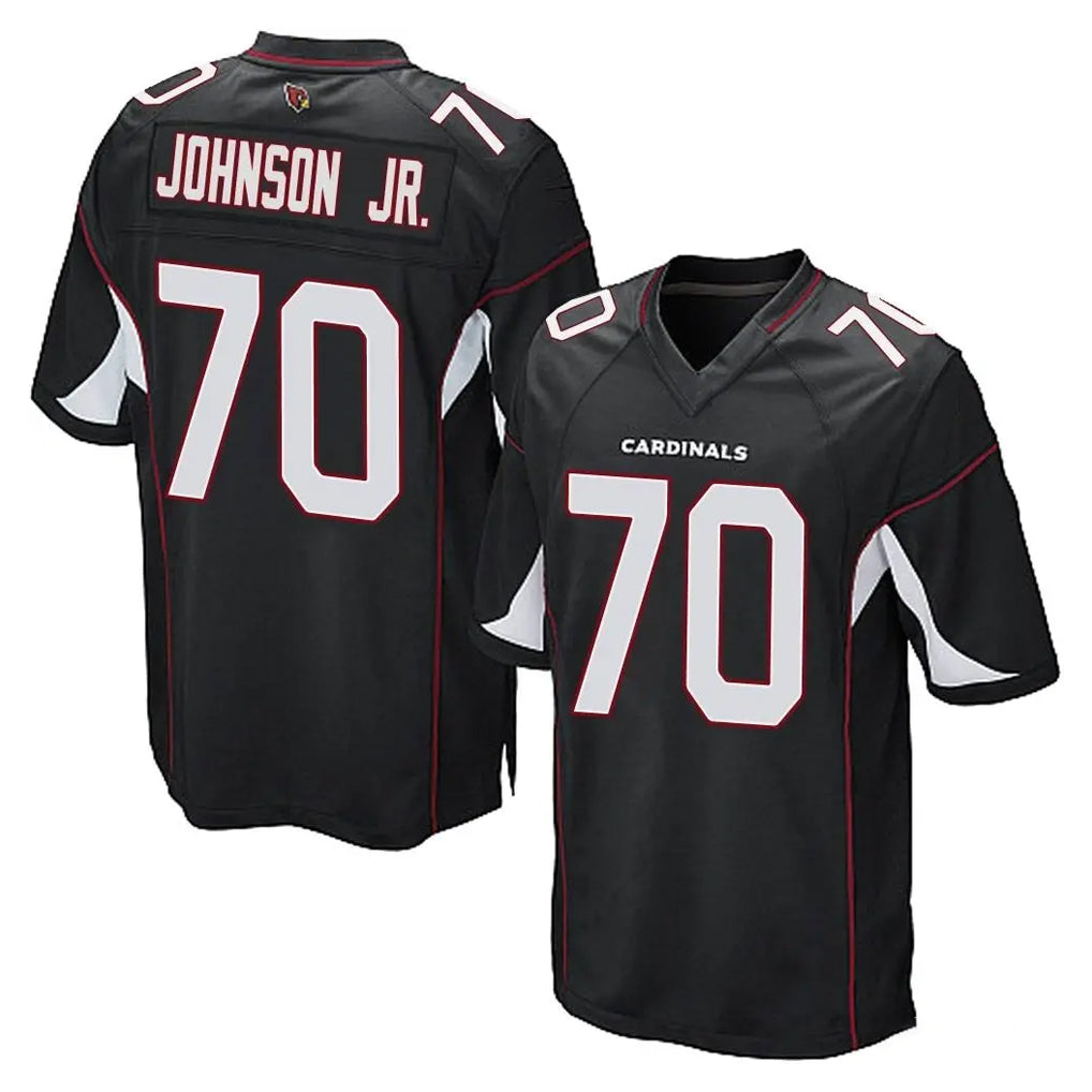 A.Cardinals #70 Paris Johnson Jr. Player Black Home Game STECN Stitched Jerseys