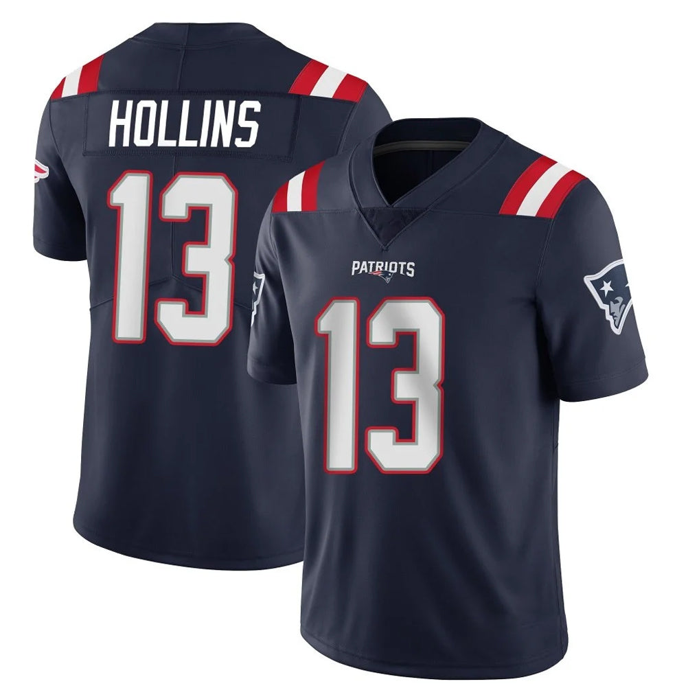 NE.Patriots #13 Mack Hollins Player Navy Vapor Untouchable Home Game STECN Stitched Jerseys