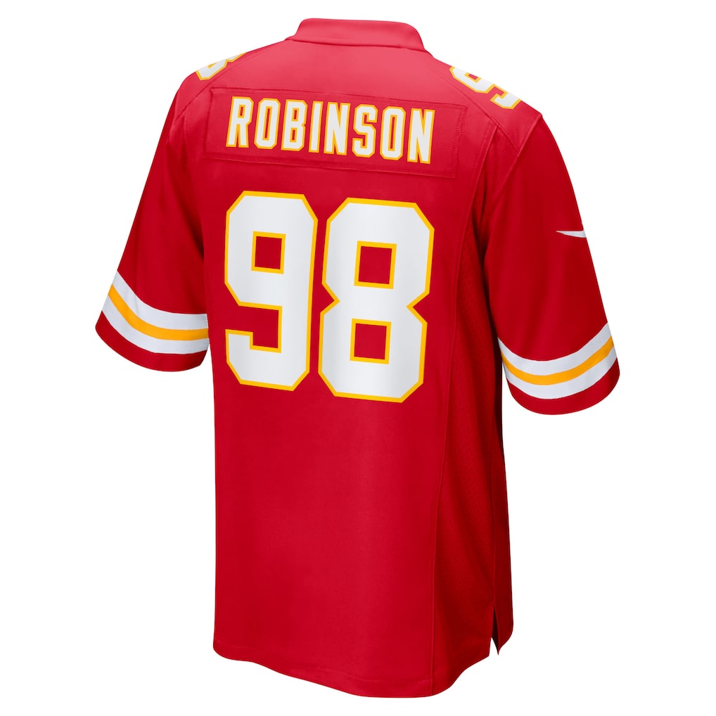 STECN KC.Chiefs #98 Janarius Robinson Red Team Game Jersey