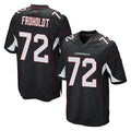 A.Cardinals #72 Hjalte Froholdt Player Black Home Game STECN Stitched Jerseys