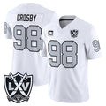 LV.Raiders #98 Maxx Crosby Player White 2026 Vapor Limited Home Game STECN Stitched Jerseys